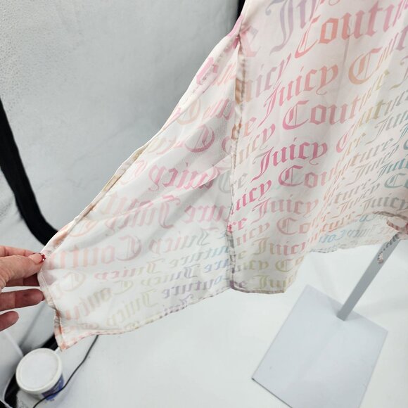 Juicy Couture Womens One size Kimono Swim Cover Up Drawstring Waist - Picture 7 of 7